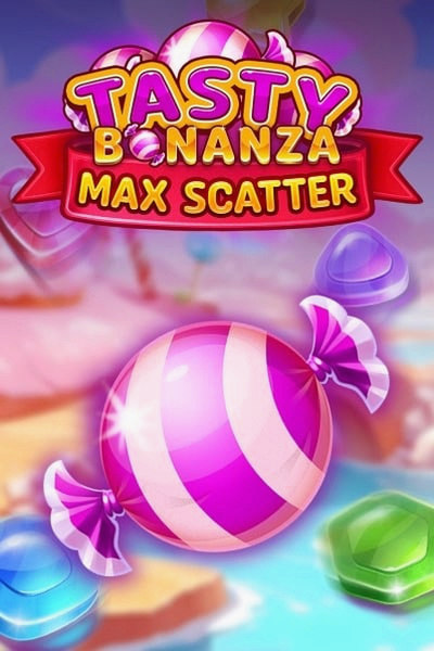 Retro candy art for Tasty Bonanza Max Scatter